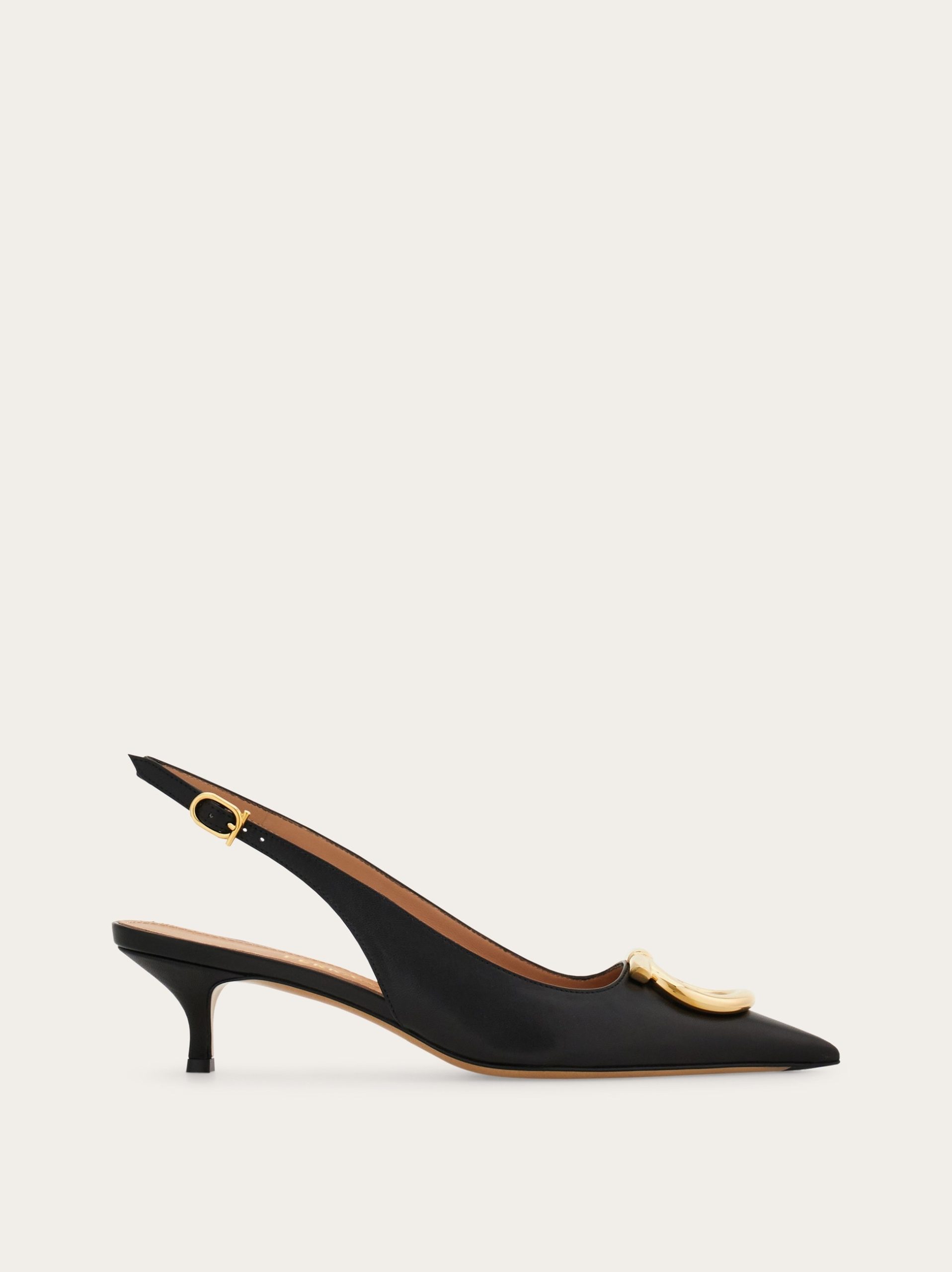 Ferragamo Maxi Gancini slingback pump - Image 1